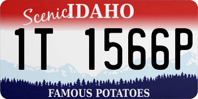 ID license plate 1T1566P