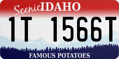 ID license plate 1T1566T