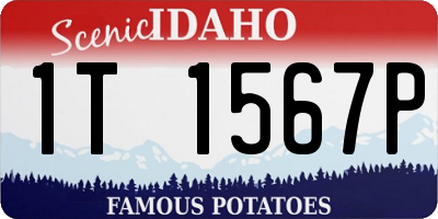 ID license plate 1T1567P