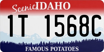 ID license plate 1T1568C