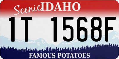 ID license plate 1T1568F