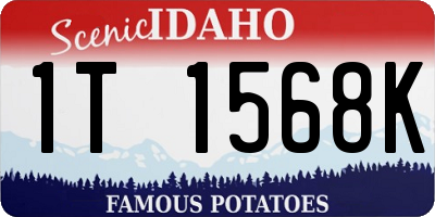 ID license plate 1T1568K