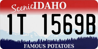 ID license plate 1T1569B
