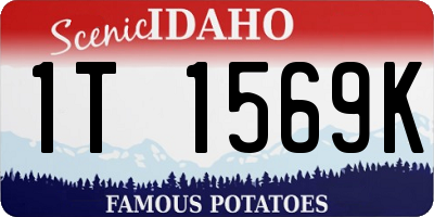 ID license plate 1T1569K