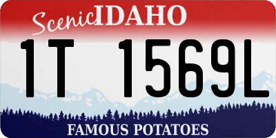 ID license plate 1T1569L