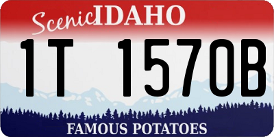 ID license plate 1T1570B