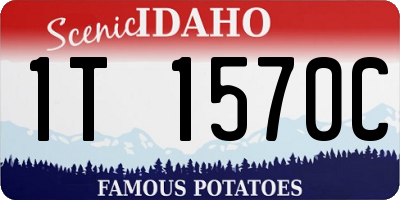ID license plate 1T1570C