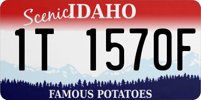 ID license plate 1T1570F