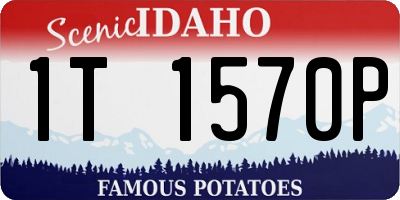 ID license plate 1T1570P