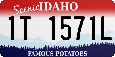 ID license plate 1T1571L