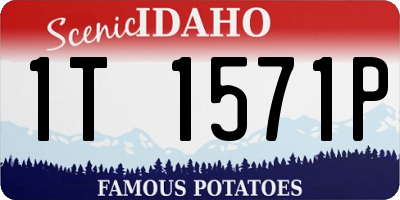 ID license plate 1T1571P
