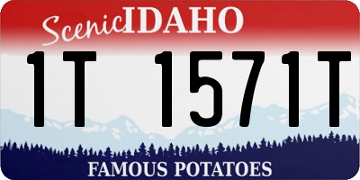 ID license plate 1T1571T