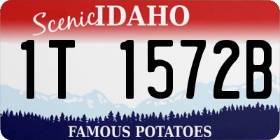 ID license plate 1T1572B