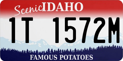 ID license plate 1T1572M