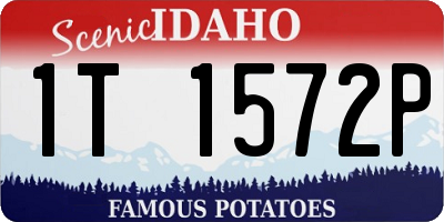 ID license plate 1T1572P