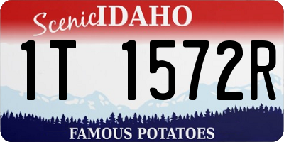 ID license plate 1T1572R