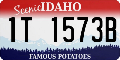 ID license plate 1T1573B