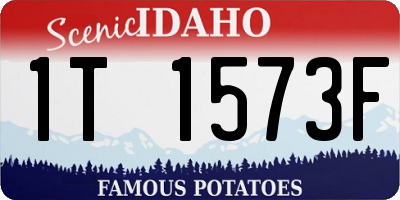 ID license plate 1T1573F