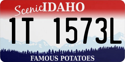 ID license plate 1T1573L