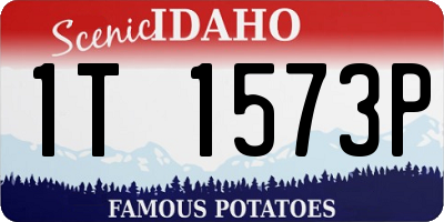 ID license plate 1T1573P