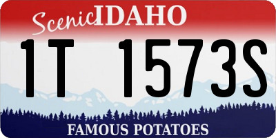 ID license plate 1T1573S