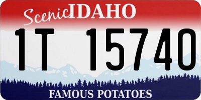 ID license plate 1T1574O