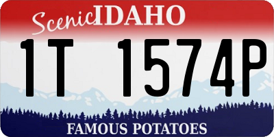 ID license plate 1T1574P