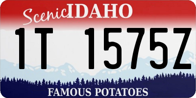 ID license plate 1T1575Z