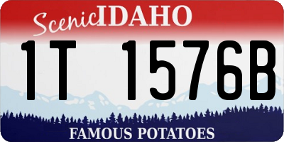 ID license plate 1T1576B