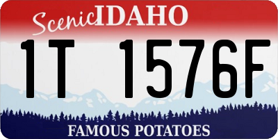 ID license plate 1T1576F