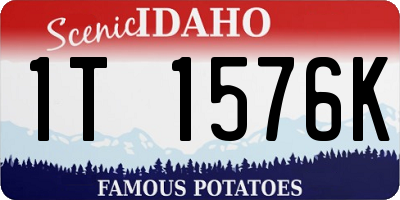 ID license plate 1T1576K