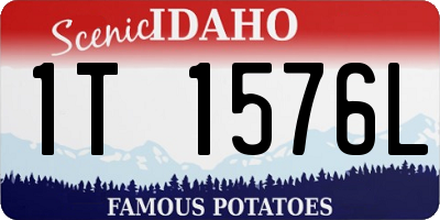 ID license plate 1T1576L
