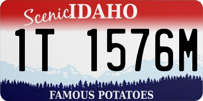 ID license plate 1T1576M