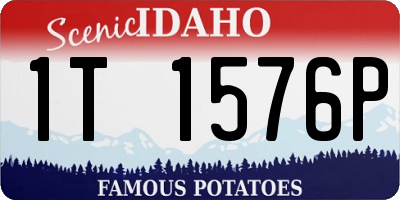 ID license plate 1T1576P