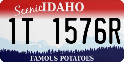 ID license plate 1T1576R
