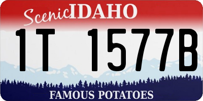 ID license plate 1T1577B