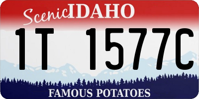 ID license plate 1T1577C