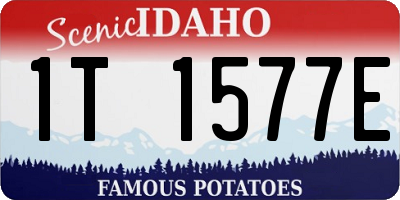 ID license plate 1T1577E