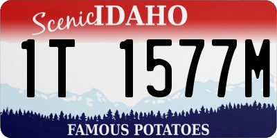 ID license plate 1T1577M