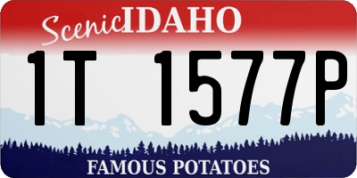 ID license plate 1T1577P