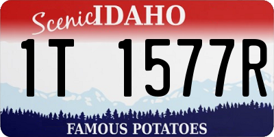 ID license plate 1T1577R