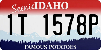 ID license plate 1T1578P