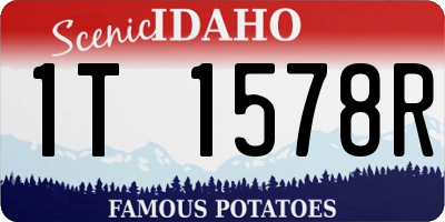 ID license plate 1T1578R