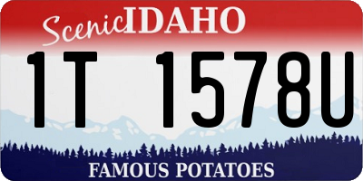 ID license plate 1T1578U