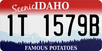 ID license plate 1T1579B