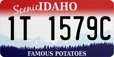 ID license plate 1T1579C