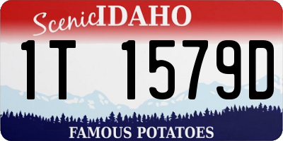 ID license plate 1T1579D