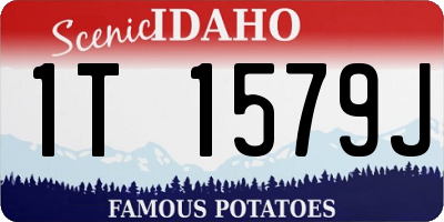 ID license plate 1T1579J