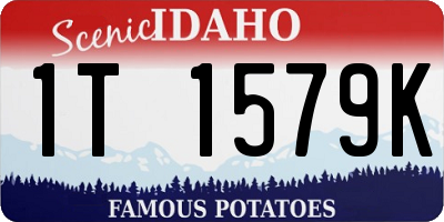 ID license plate 1T1579K