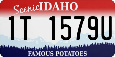 ID license plate 1T1579U